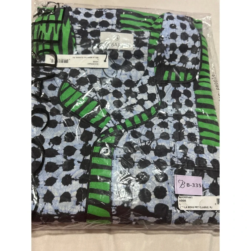 Cosabella Men's Ultra Soft Modal Cotton Pajama‎ Set Large New